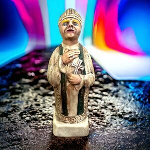 VTG 1971 GARE BY KEITH WHITE BISHOP CHESS FIGURINE CERAMIC REPLACEMENT PIECE